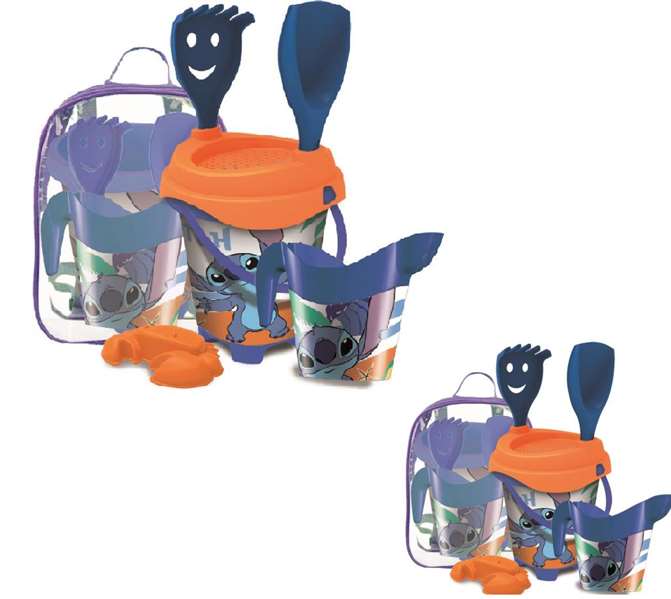Unice Mochila con cubo castillo stitch - Sac à dos avec cube Disney Stitch - 32x25x18 cm