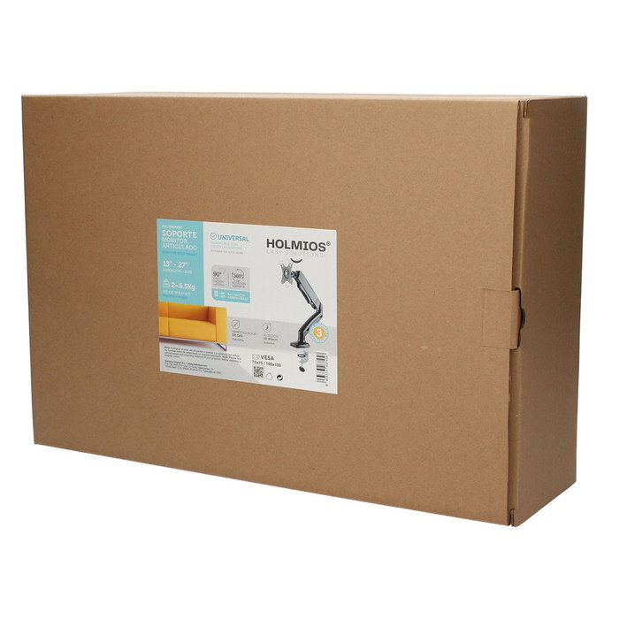 Holmios Support de TV/Moniteur avec bras articulé 13-27 pouces