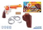 Zuru X-Shot Wild West - Pistol à fléchettes avec lumières et sons - 6 fléchettes incluses - Fonctionne avec 2 piles AAA fournies