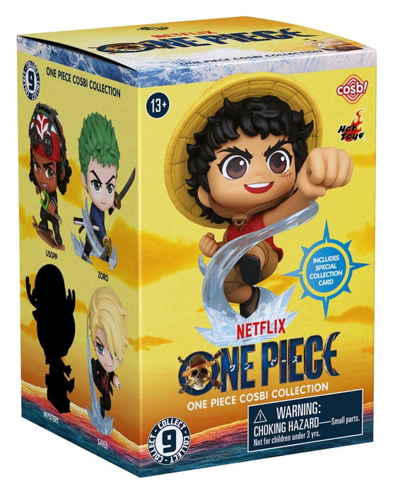 Hot Toys Présentoir Boîte-Mystère Mini Figurines Cosbi One Piece (8 pièces)