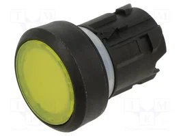 SIEMENS Bouton-poussoir Jaune 22mm Plat avec Rétro-éclairage 3SU1001-0AB30-0AA0