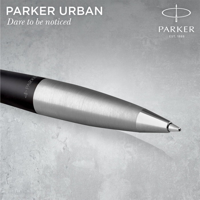 Parker Urban Twist Muted Black Stylo Bille M, Bleu