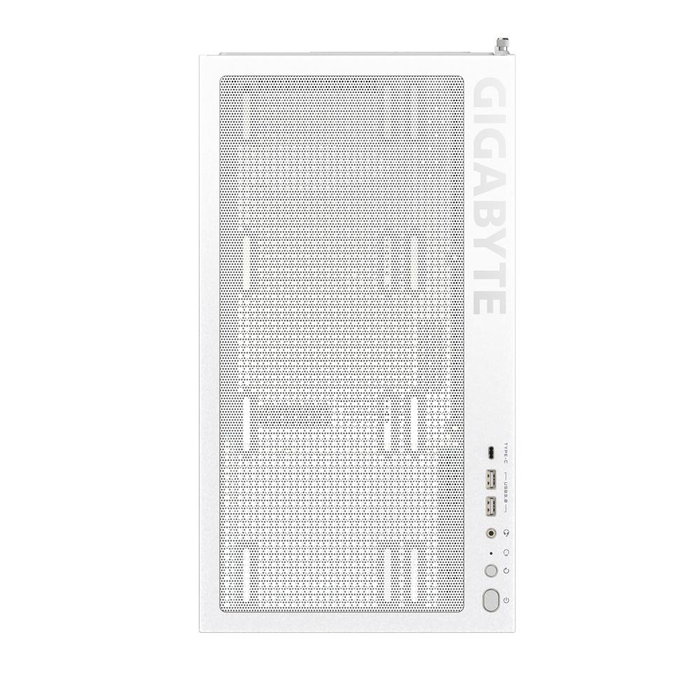 Gigabyte C500 Glass Blanche Boîtier PC Semi-Tour ATX Gaming avec Port USB 3.2