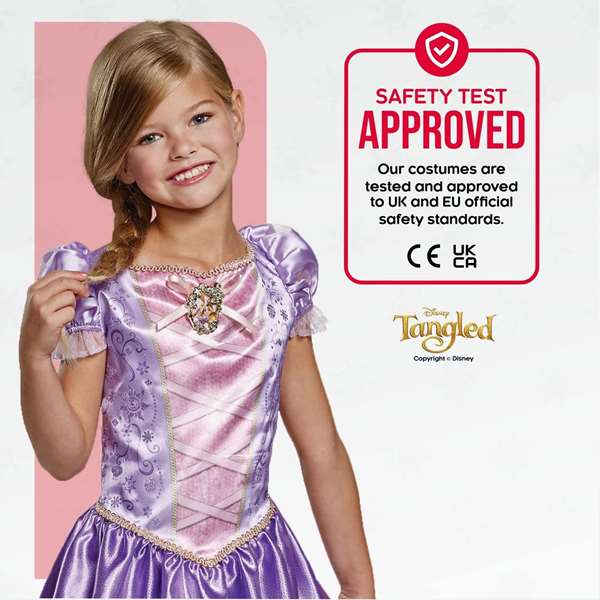 Disney - Déguisement Enfant Princesse Rapunzel Classic - Taille 5-6 Ans (M) - Violet