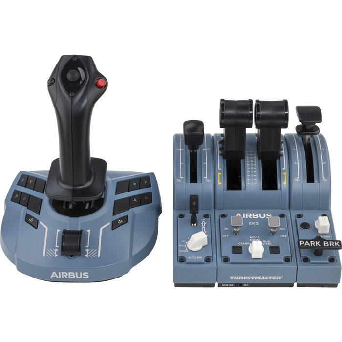 Thrustmaster Contrôleur TCA Captain X Airbus Bleu Thrustmaster Contrôleur TCA Captain X Airbus Bleu