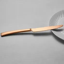 Arthur Martin - AM0056 - Ensemble de 24 couverts en acier inoxydable finition cuivre (6 couteaux, fourchettes, cuillères à soupe, petites cuillères)