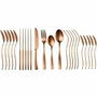 Arthur Martin AM0056 Ménagère 24 pièces en acier inoxydable finition cuivre mat