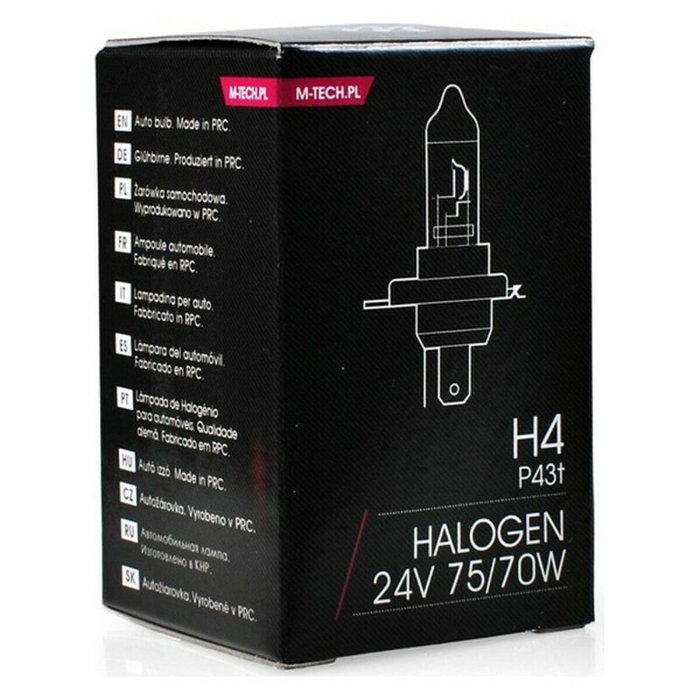 M-Tech Lampe Halogène PX26D 24V/70W H7