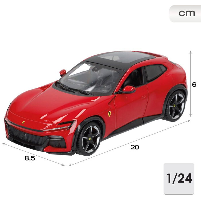 BURAGO Coche Ferrari Purosangue - Maquette de Voiture 1:24 avec Ouverture de Portes - Jouet pour Enfants de +3 Ans (25x12x10 cm)