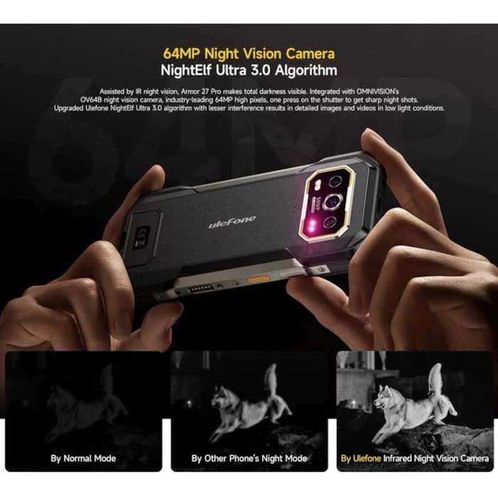 Smartphone Ulefone ARMOR 27 PRO 6,78" 12 GB RAM 256 GB Noir