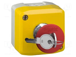 SCHNEIDER ELECTRIC Cassette de pilotage Harmony XB5, bouton champignon rouge NC