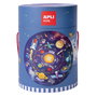 Apli Kids - Puzzle Circulaire Système Solaire XXL de 48 Pièces, Diamètre 50 cm - À Partir de 5 Ans