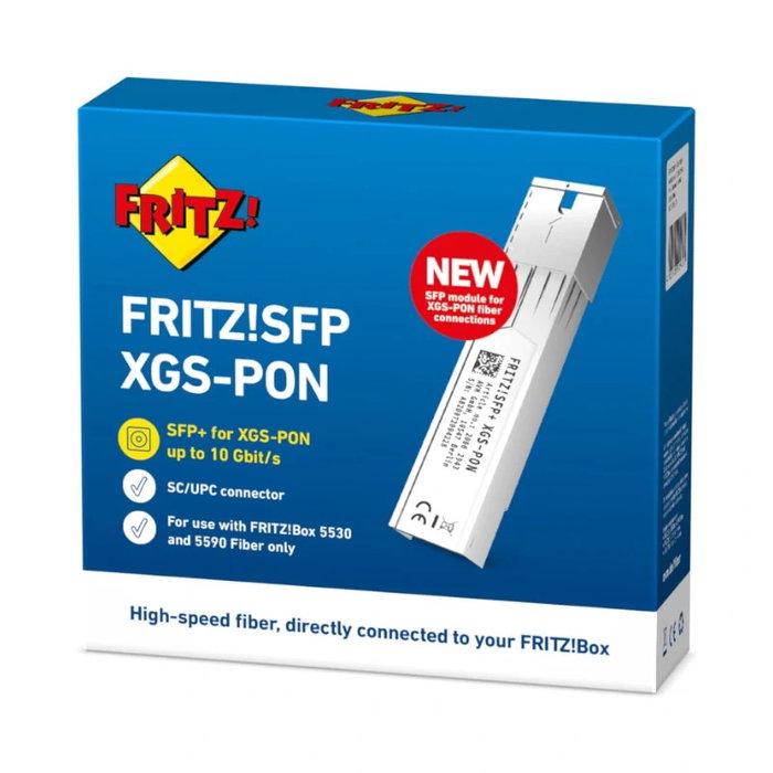 Fritz! 20002943 Transceptor SFP XGS-PON Fibre Optique 1 Port Réseau Fritz! 20002943 Transceptor SFP XGS-PON Fibre Optique 1 Port Réseau