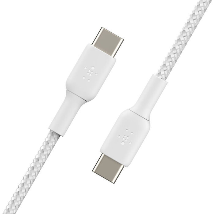 Câble USB-C Belkin CAB004BT2MWH2PK Blanc 2 m (2 Unités)