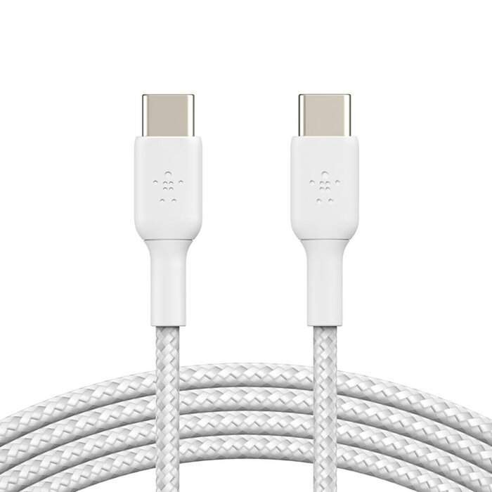 Câble USB-C Belkin CAB004BT2MWH2PK Blanc 2 m (2 Unités)