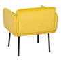 BigBuy Home Fauteuil Jaune Noir