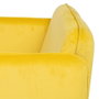 BigBuy Home Fauteuil Jaune Noir