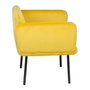 BigBuy Home Fauteuil Jaune Noir