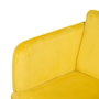 BigBuy Home Fauteuil Jaune Noir