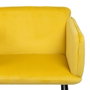 BigBuy Home Fauteuil Jaune Noir