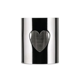 Alessi Porte-serviettes Cœur Perforé en Acier Inoxydable 18/10