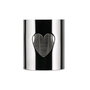 Alessi - Serviette AKK10 H GIROTONDO en forme de coeur en acier inoxydable 18/10 - Design King-Kong par Stefano Giovannoni et Guido Venturini