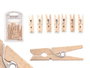 PINCELLO Set de 24 pinces en bois naturel