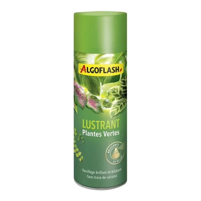 Algoflash - Lustrant pour Plantes Vertes, Engrais Liquide Nettoyant Anti-Calcaire et Anti-Poussière, Compatible Agriculture Biologique, 250 mL Algoflash - Lustrant pour Plantes Vertes, Engrais Liquide Nettoyant Anti-Calcaire et Anti-Poussière, Compatible Agriculture Biologique, 250 mL