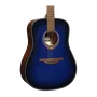 LAG Guitare Acoustique Dreadnought Édition Limitée Blue Burst