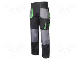 LAHTI PRO Pantalon de travail noir-vert XL
