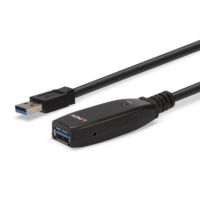 Lindy Rallonge active USB 3.0 Slim 15 mètres pour périphériques USB Lindy Rallonge active USB 3.0 Slim 15 mètres pour périphériques USB