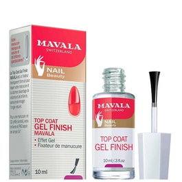 Mavala Top Coat Effet Gel pour Vernis à Ongles - Fini Brillant comme en Salon sans Lampe UV, Volume et Protection