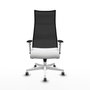 Piqueras y Crespo Chaise de Bureau Albacete Blanc et Noir