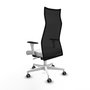 Piqueras y Crespo Chaise de Bureau Albacete Blanc et Noir