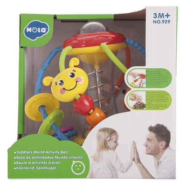 Creaciones Llopis - Bola d'activités pour bébé, 18 cm, jouet sensoriel, 6 mois et plus Creaciones Llopis - Bola d'activités pour bébé, 18 cm, jouet sensoriel, 6 mois et plus