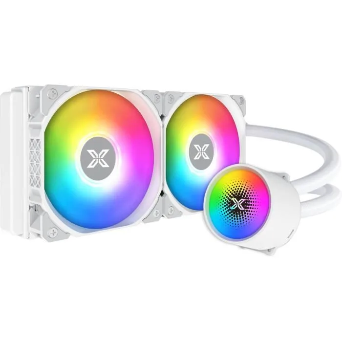 XIGMATEK Liquid Killer X 240 Arctic - Watercooling CPU Blanc avec Ventilateurs 2x120mm ARGB et Pompe Silencieuse <29 dBA pour Intel LGA 20xx/1700 et AMD TR4/AM4 XIGMATEK Liquid Killer X 240 Arctic - Watercooling CPU Blanc avec Ventilateurs 2x120mm ARGB et Pompe Silencieuse <29 dBA pour Intel LGA 20xx/1700 et AMD TR4/AM4