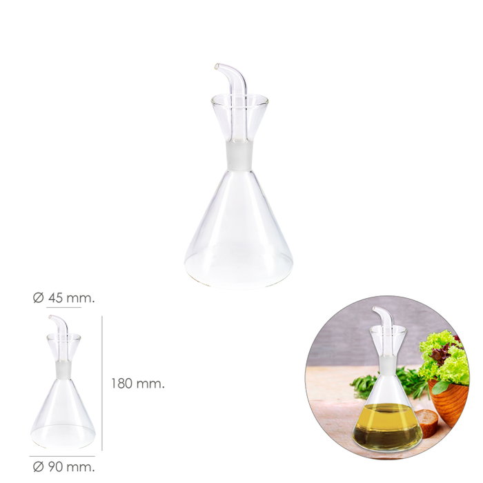 ORYX Huilière Antigoutte en Verre 250 ml