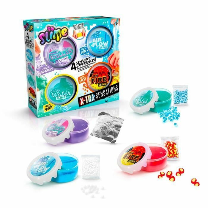 Canal Toys Xtra Sensation Multipack - 4 Slimes et Décorations Canal Toys Xtra Sensation Multipack - 4 Slimes et Décorations