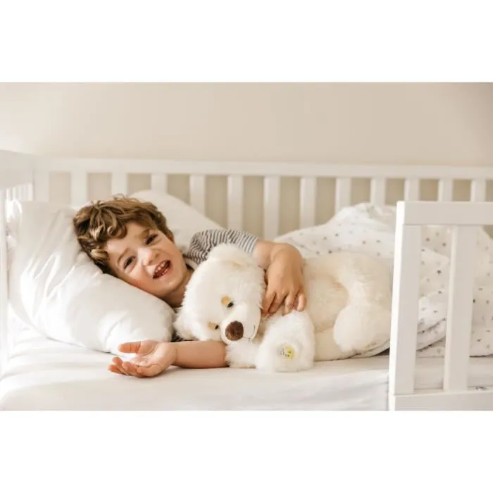 Gipsy Toys Ourson Rêveur Sonore 30 cm - Peluche interactive avec sons et berceuses pour s'endormir - Beige