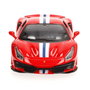 Burago Ferrari 488 Pista, voiture miniature à l'échelle 1:24 avec portes ouvrantes manuellement (25x13x10 cm)