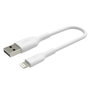 Belkin Câble Lightning vers USB-A 15 cm, Blanc, Certifié MFi