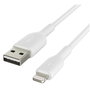Belkin Câble Lightning vers USB-A 15 cm, Blanc, Certifié MFi