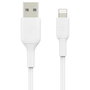 Belkin Câble Lightning vers USB-A 15 cm, Blanc, Certifié MFi