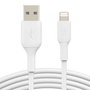 Belkin Câble Lightning vers USB-A 15 cm, Blanc, Certifié MFi