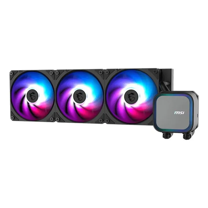 MSI MAG CORELIQUID A13 - Kit de watercooling ARGB 360 mm - Radiateur 120 x 120 x 25 mm - Ventilateurs - Rétroéclairage indirect - Performances et silence
