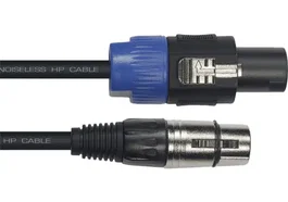 Yellowcab Câble XLR femelle vers 2 Speakon 1,5 mm – 9 mètres