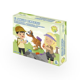 TACHAN Jeu Le Kangourou Tremblant Tachan - Jeu d'adresse et d'équilibre pour enfants - À partir de 3 ans - Multilingue