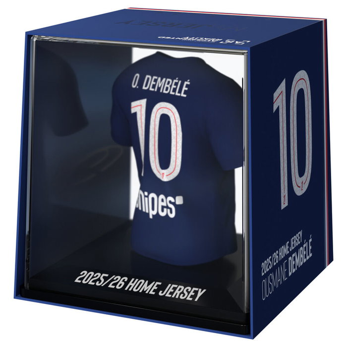 FANCOLLEX Figurine Mini T-shirt Dembélé PSG - 9.5 cm - Vinyle, acrylique et plastique biodégradable