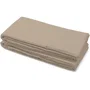 Home Linge Passion Drap plat HP72103 Microfibre 82g, 240 x 300 cm, Beige - Drap pour lit deux personnes, doux et facile d'entretien