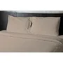 Home Linge Passion Drap plat HP72103 Microfibre 82g, 240 x 300 cm, Beige - Drap pour lit deux personnes, doux et facile d'entretien